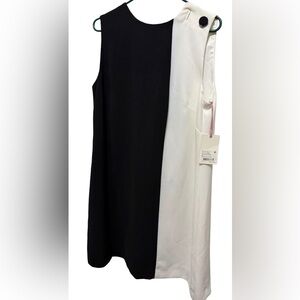 Alex Marie Women’s size 14 Two-Tone Black and White Mini Dress minimalist